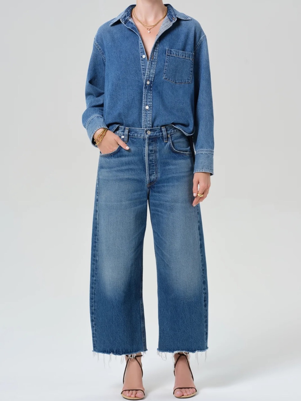 Citizens of Humanity Crop Ayla Jean Raw Hem size 29